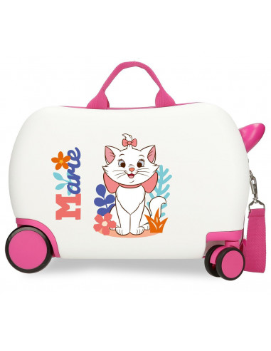 MALETA INF.ABS 4R.(2 MULTI.) 45CM. ARISTOCATS MARIE IN WHITE